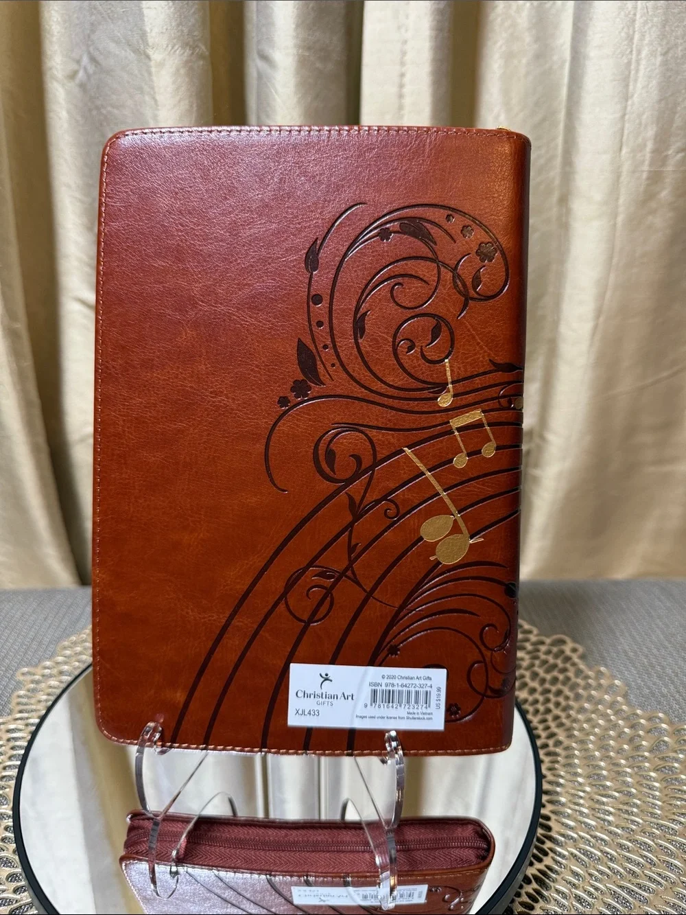 Amazing Grace Journal – Faux Leather – Zip Case – 9” x 6.5” (NWT